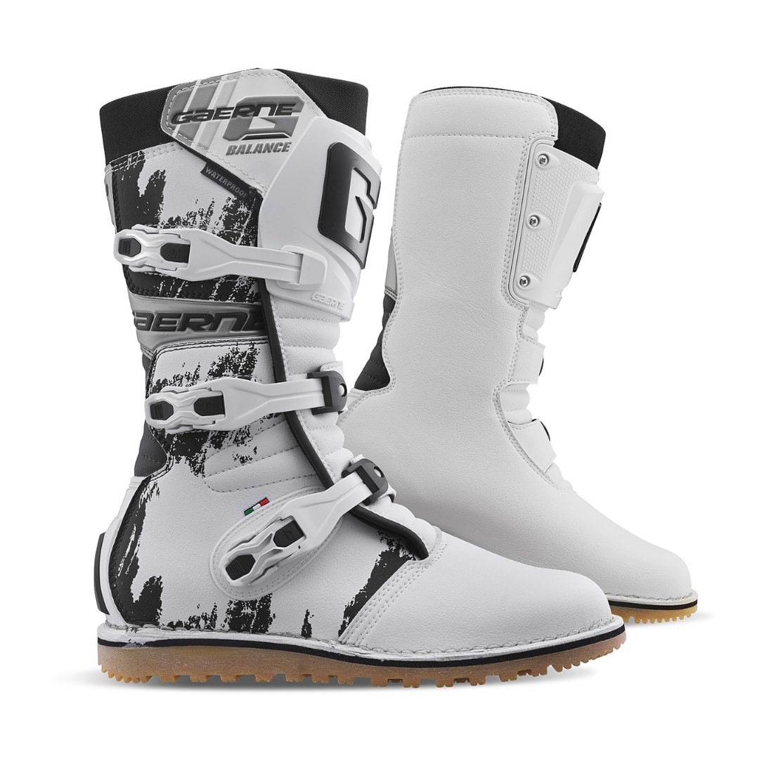 Gaerne Balance XTR Trials Boots White AG Bikes