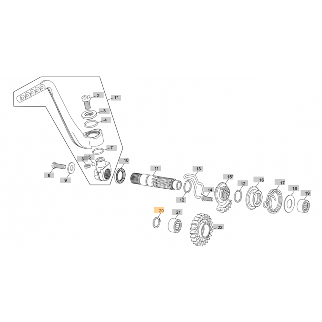 Sherco Kickstart Gear/Gearbox Circlip (2023-2025)