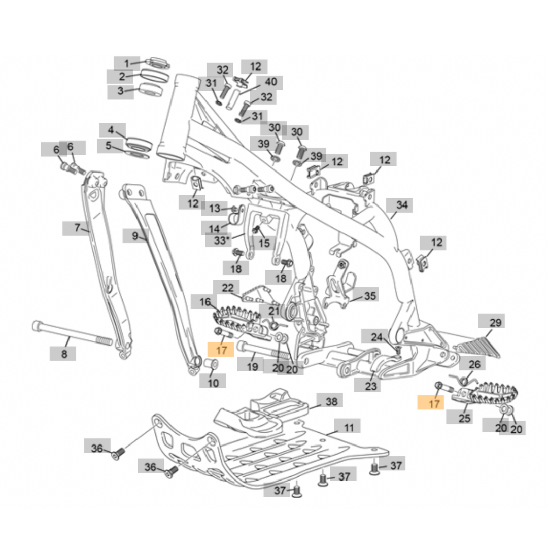 Sherco Footpeg Bolt (2023-2025)