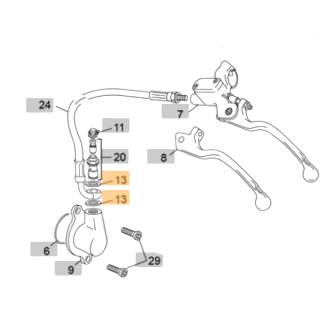 Sherco Slave Cylinder Washer (2023-2025)