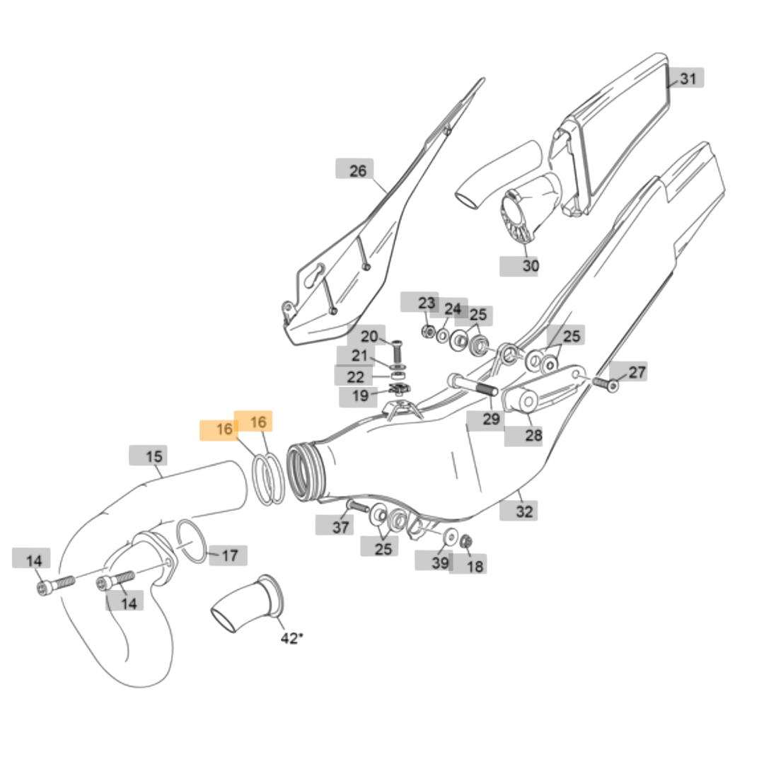 Sherco Silencer O-Ring (2023-2025)