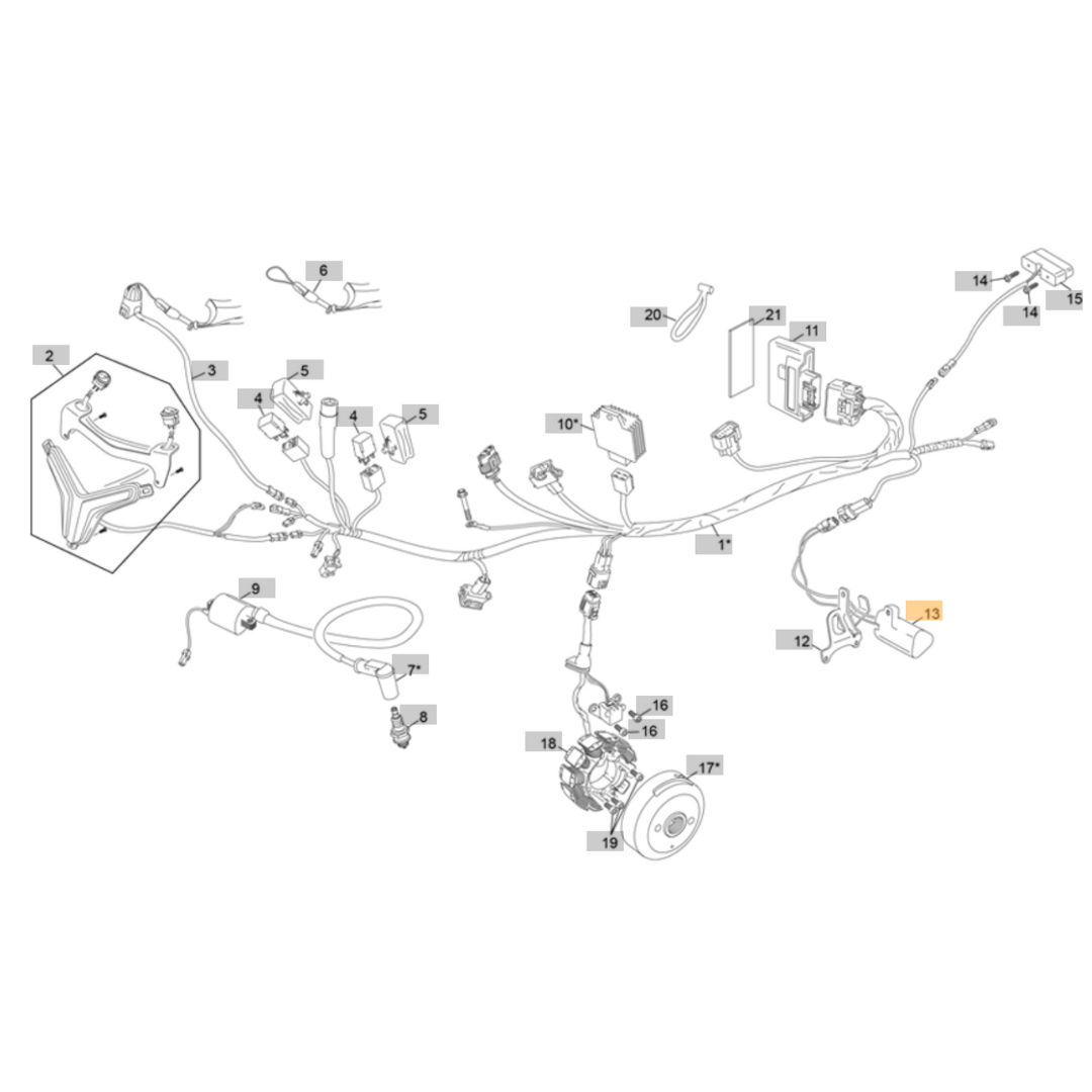 Sherco Battery Assembly (2023-2025)