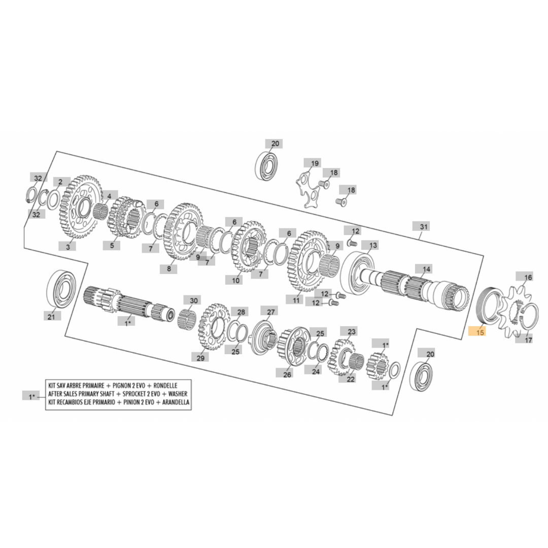 Sherco Sprocket Output Shaft Seal (2023-2025)