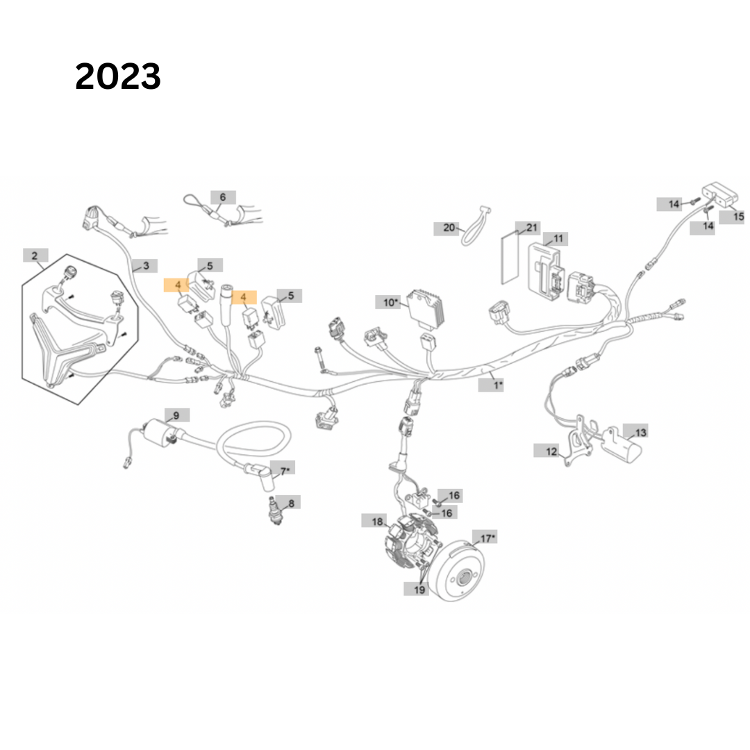 Sherco End ECU/Fan Relay - Synerjet (2023-2025)