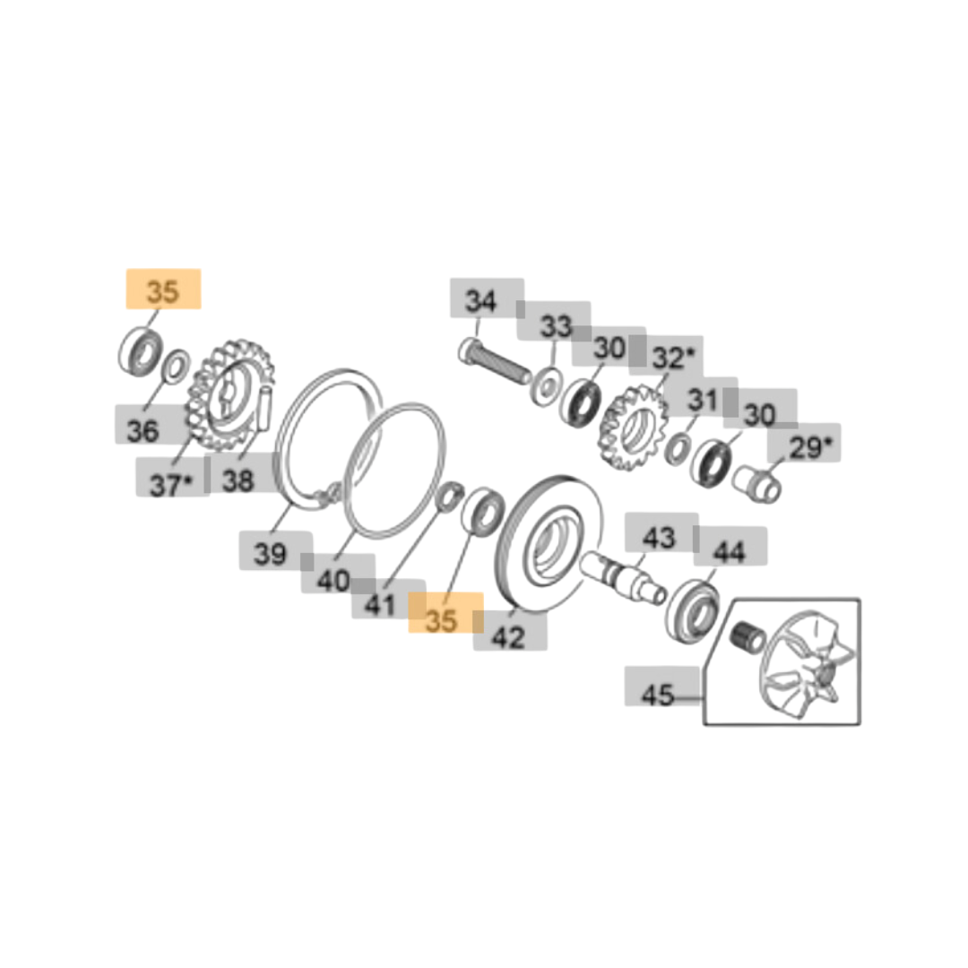 Sherco Waterpump Bearing (2023-2025)