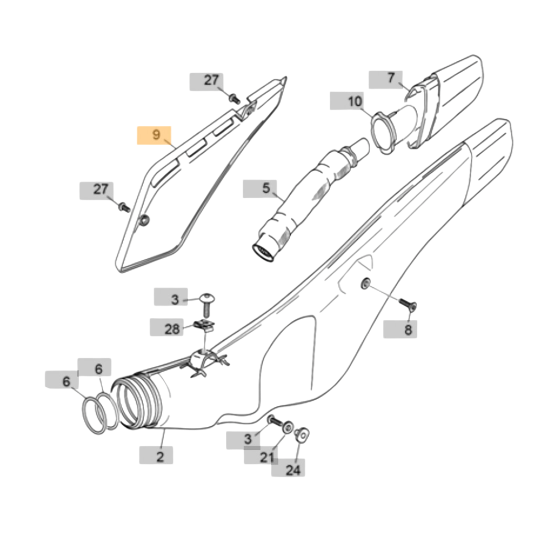 Sherco Silencer Protector Cover (2016-2022)