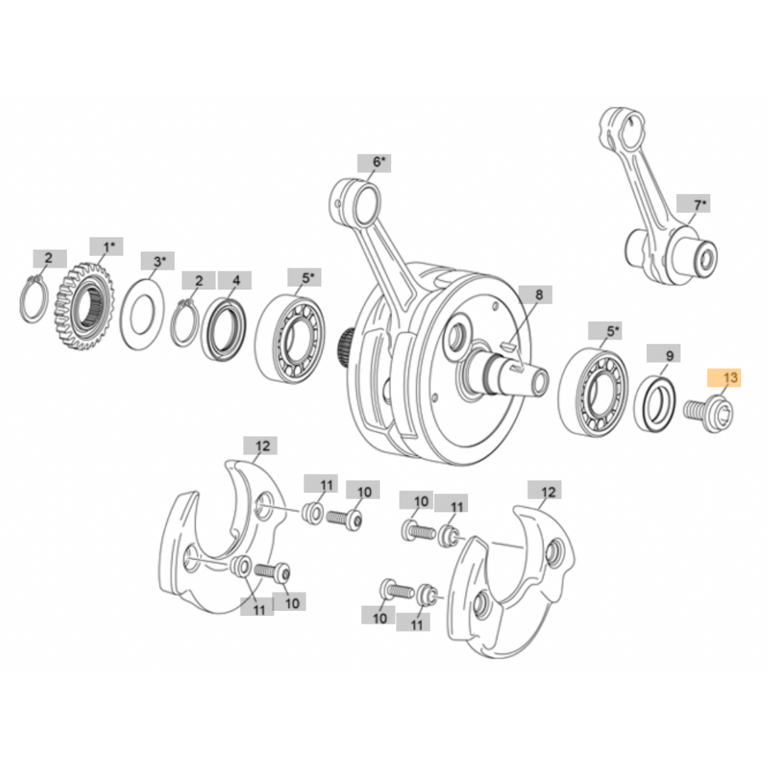 Sherco Flywheel Bolt (2023-2025)