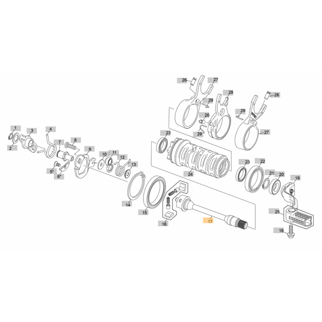 Sherco Gear Selector Shaft (2023-2024) – AG Bikes