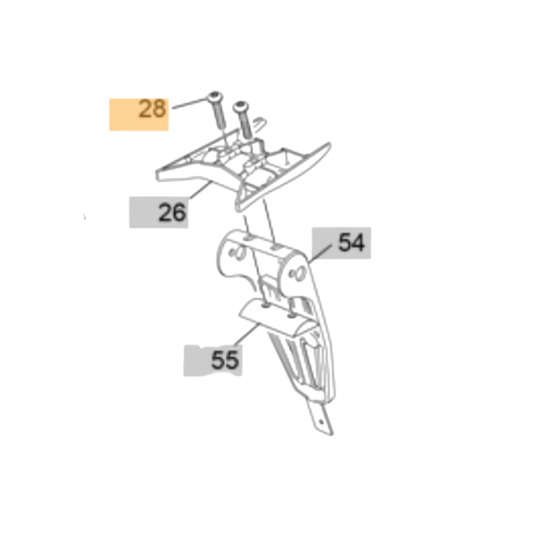 Sherco TY Rear Number Plate Bolt (2023-2024)