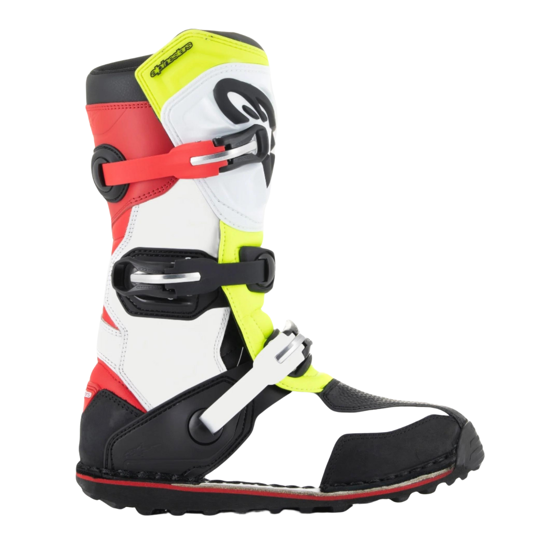 Alpinestars Tech T Trials Boots White/Red/Yellow