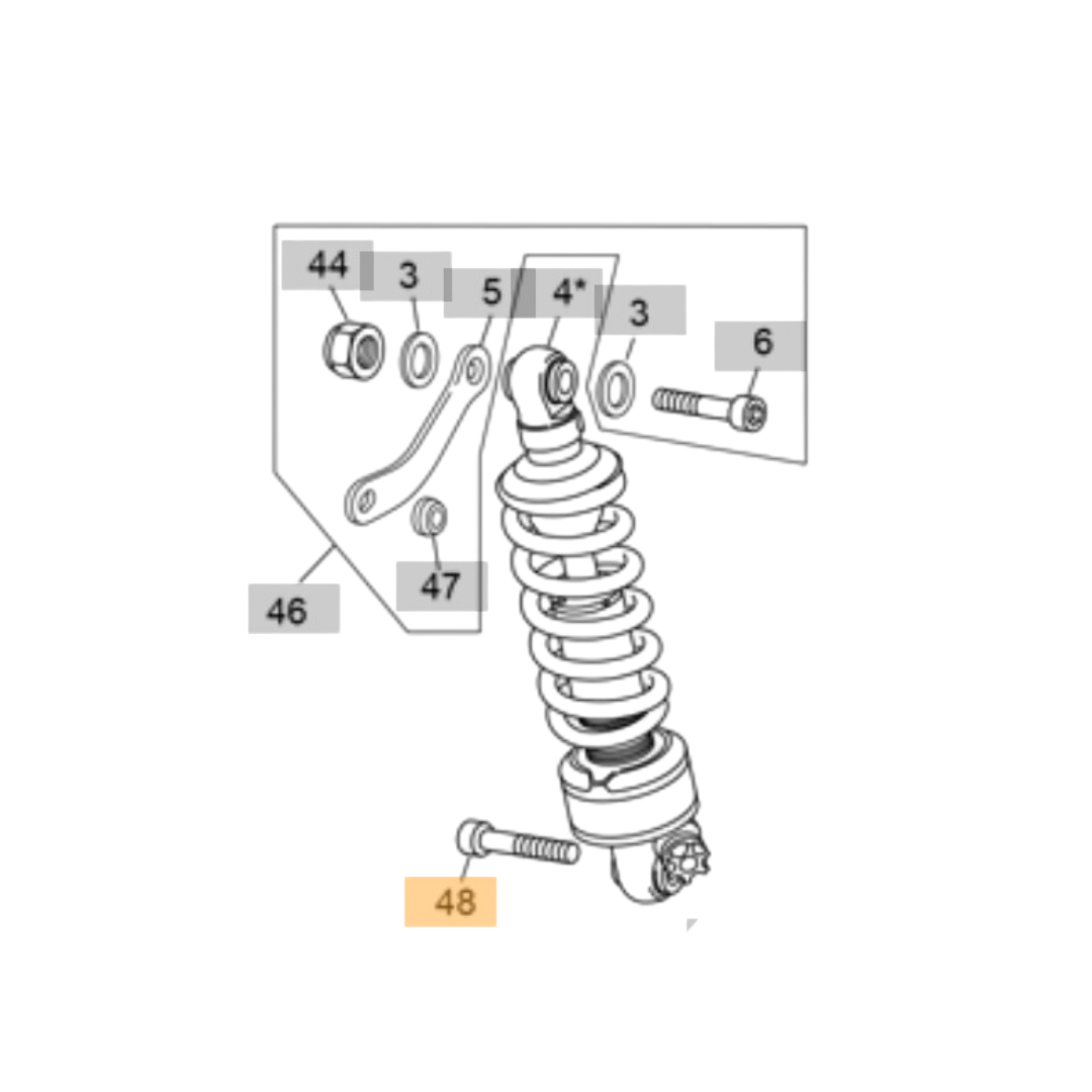 Sherco Lower Shock Bolt (1999-2025)