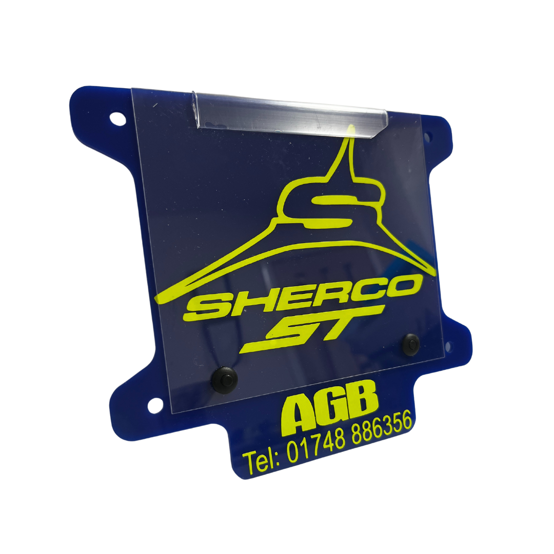 Custom Boardz Sherco Number Board