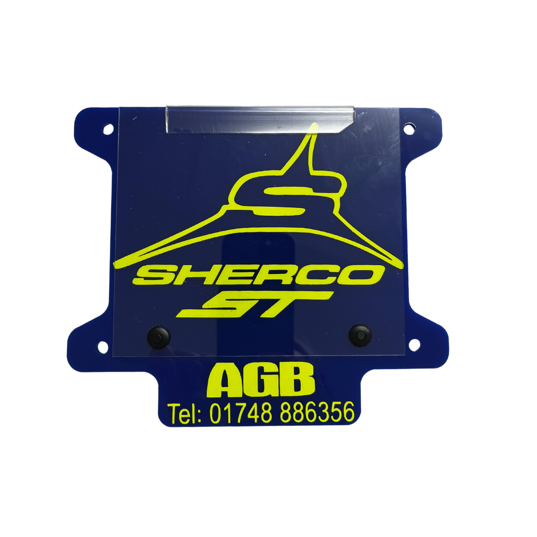 Custom Boardz Sherco Number Board