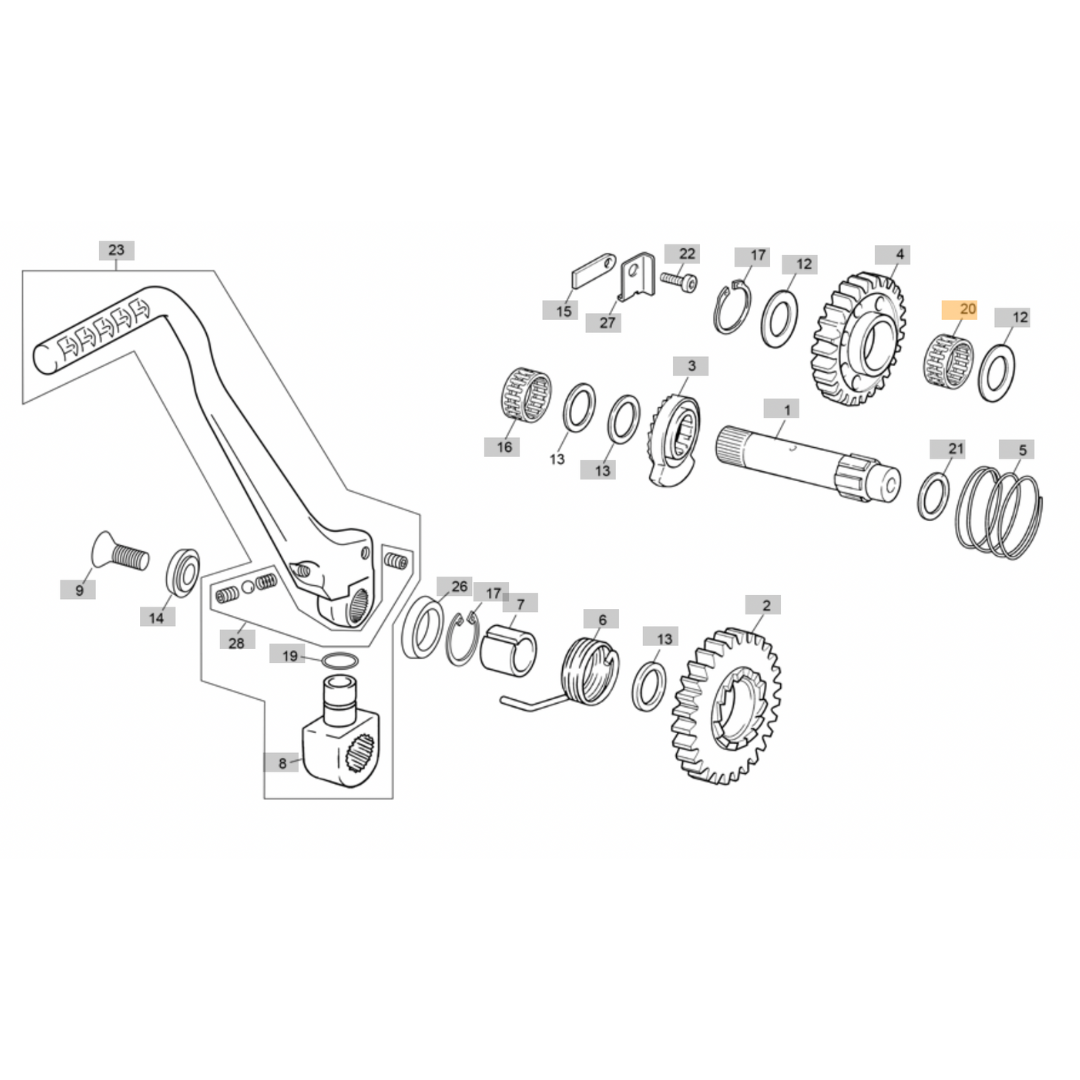 Sherco Main Drive Shaft/Kickstart Idle Bearing (1999-2022)