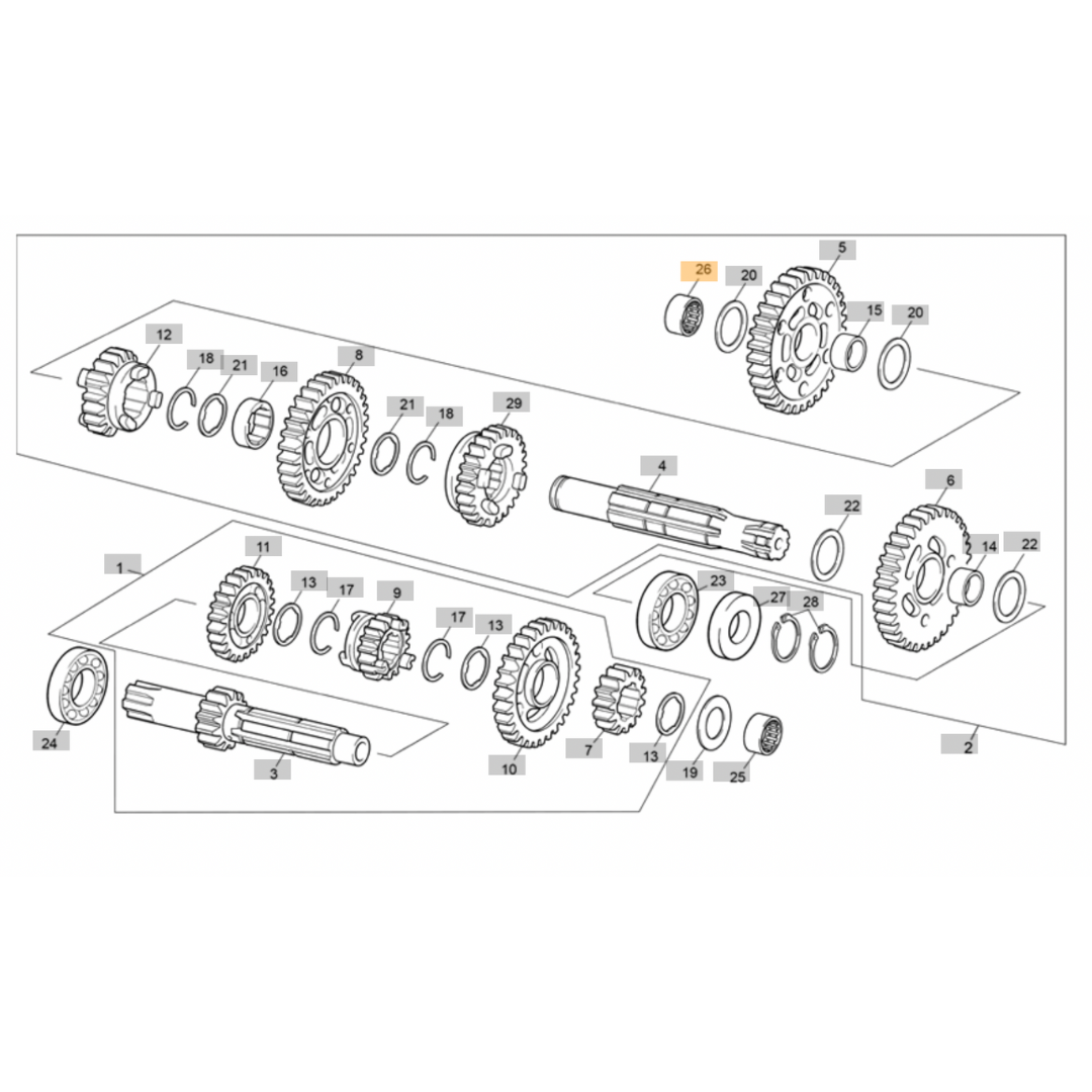 Sherco Main Drive Shaft/Kickstart Idle Bearing (1999-2022)