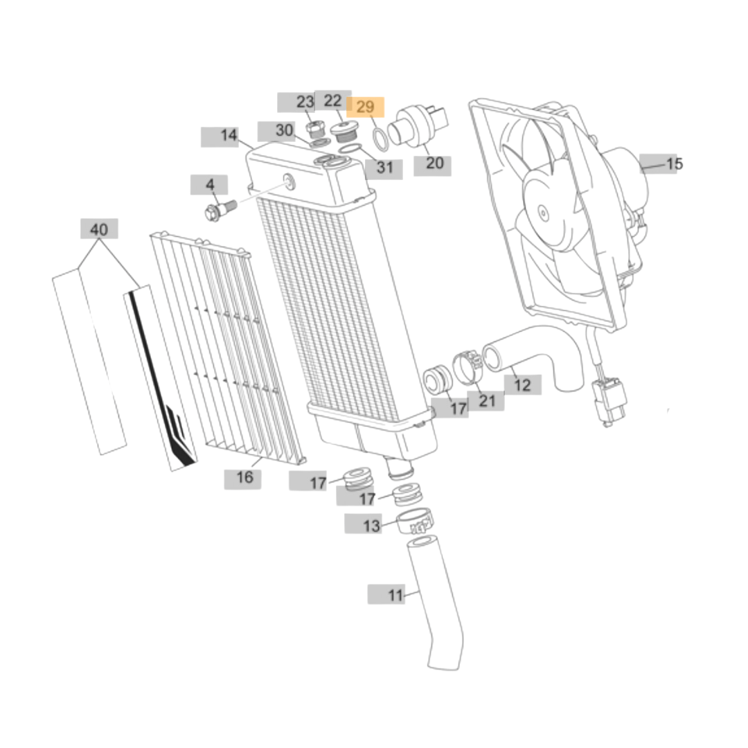 Sherco Thermostat O-Ring (2011-2022)