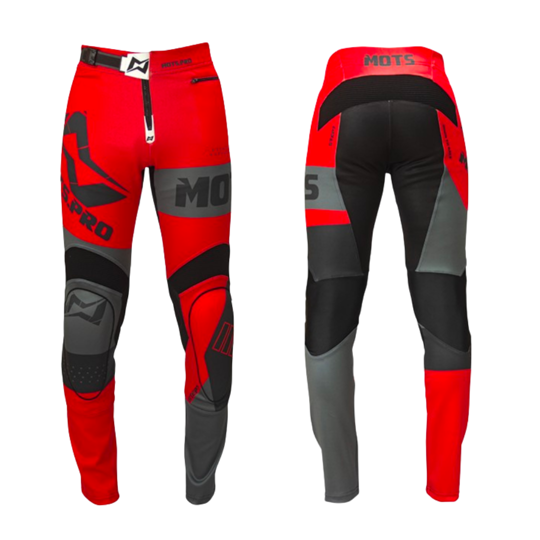 Mots Step 7 Riding Top & Pants Set Red