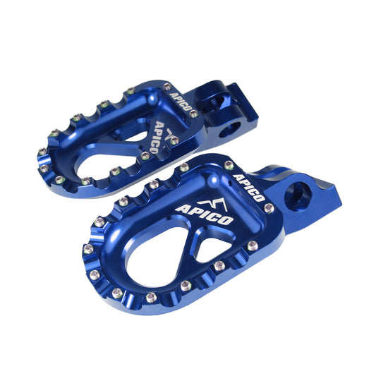 Apico Aluminium Trials Foot Pegs Blue