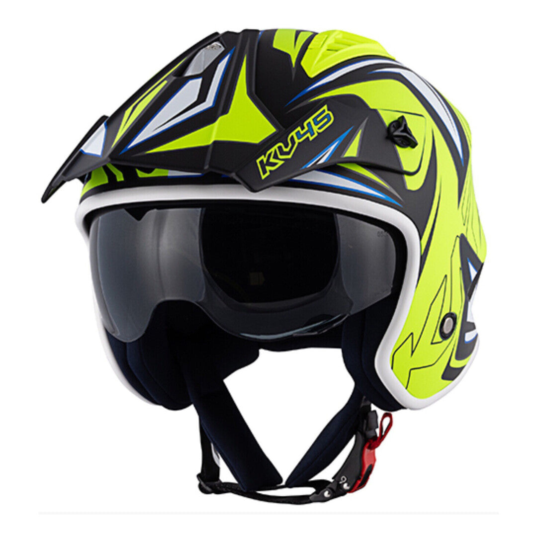 Kappa KV45 Gemini Trials Helmet Matt Yellow