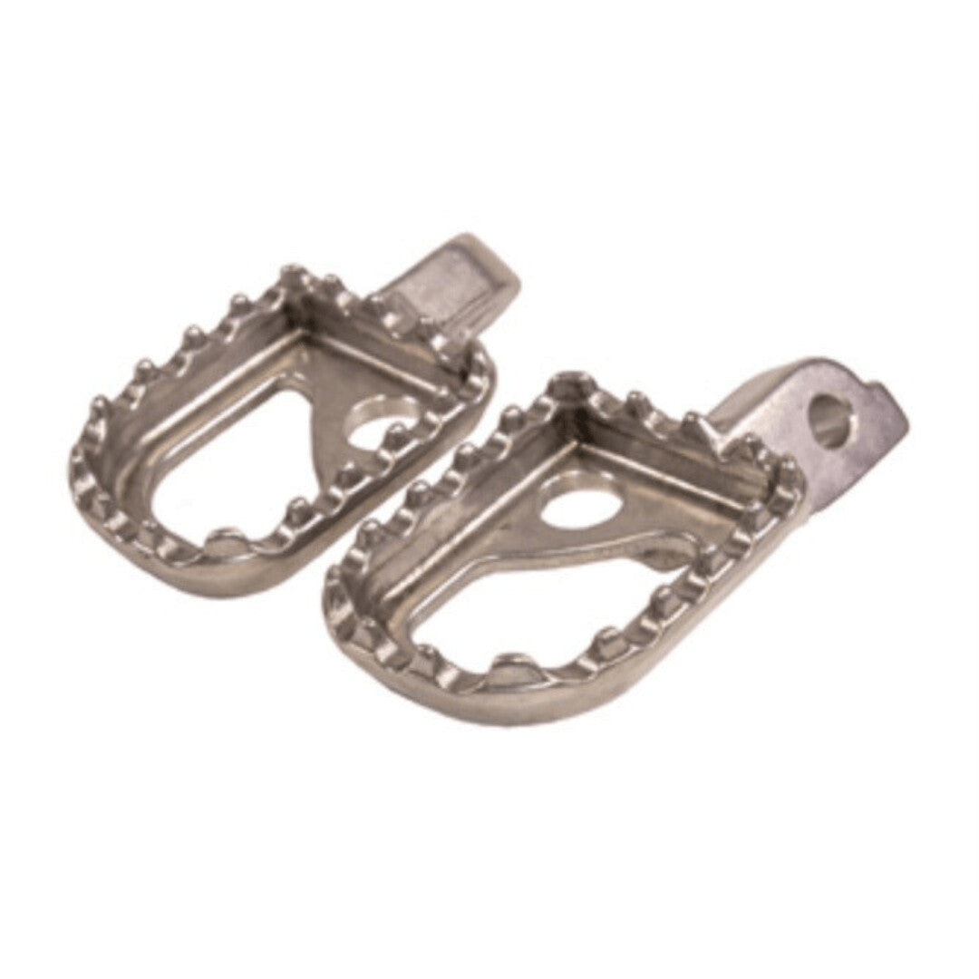 Raceline Aluminium Trials Footpegs Silver